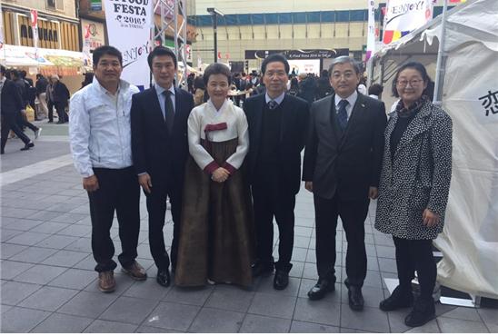 일본 아사쿠사 거리 한식홍보 행사 관련 이미지